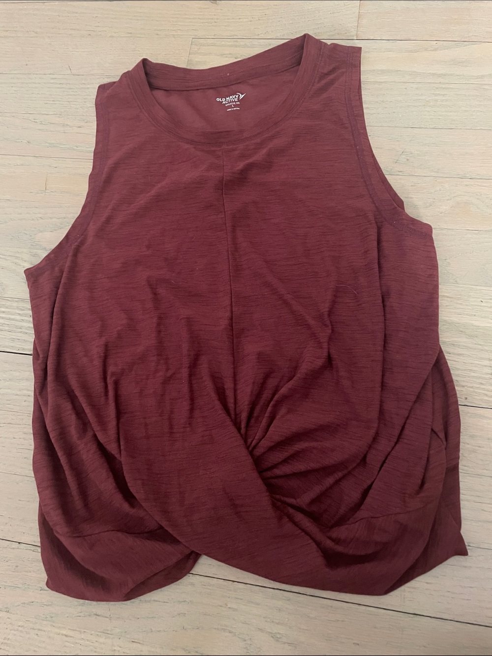 Old Navy Women's Twist-Front Tank Top - Maroon